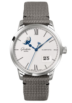 Senator Excellence Panorama Date Moon Phase, Nylon (1-36-04-01-02-66) 